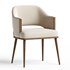 Contemporary Dining Chair Upholstered in Velvet - Thumbnail 1