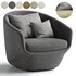 Donna Fabric Lounge Chair - Thumbnail 3