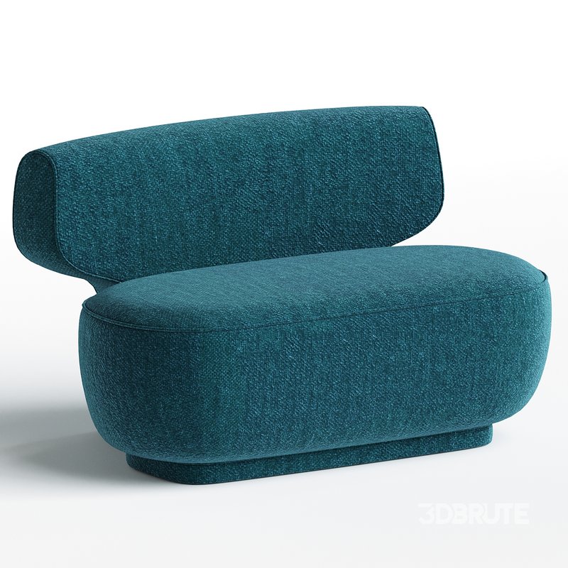 Litho Armless Lounge Chair Pierre Frey Image 3