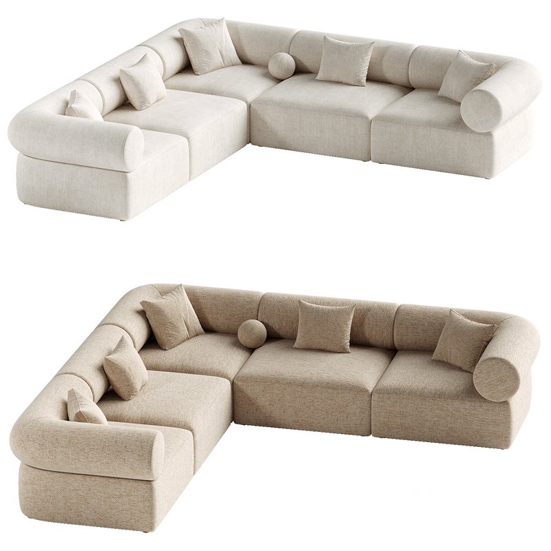 Zia 5PC Corner Sectional Sofa Image 2