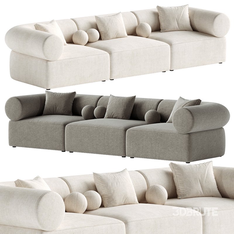 Zia 3PC Modular Sofa Image 1