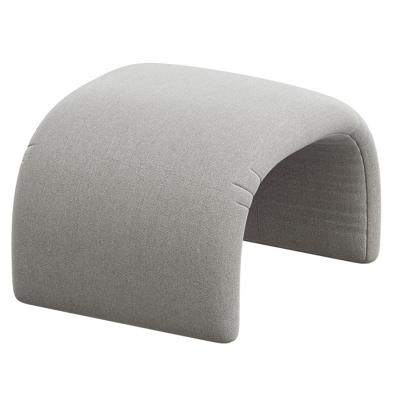 A Pair of Fiberglass Waterfall Edges Benches Ottomans Attributed to Thayer Coggin Image 2