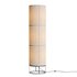 Hana 3 Light Floor Lamp in Black with Natural Linen Shade - Thumbnail 3