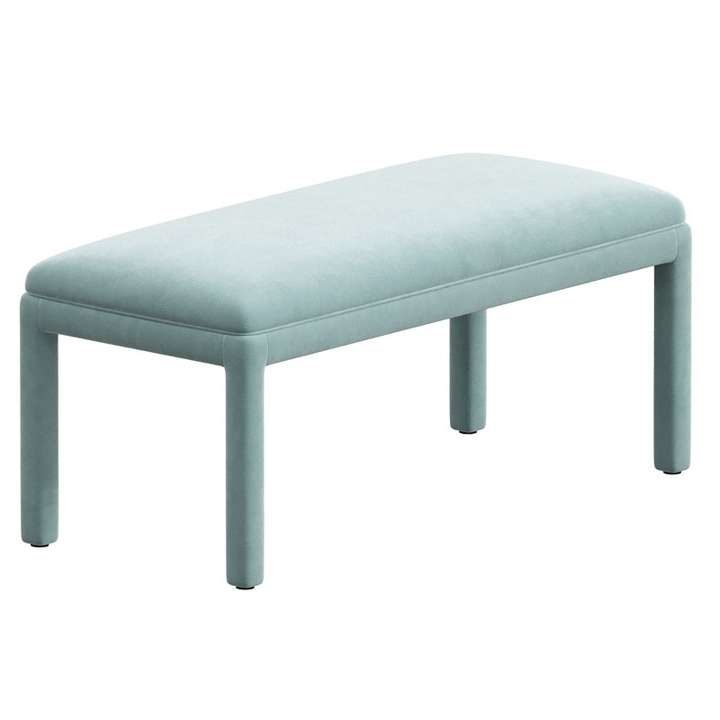 1980s Light Blue Parsons Bench Image 1