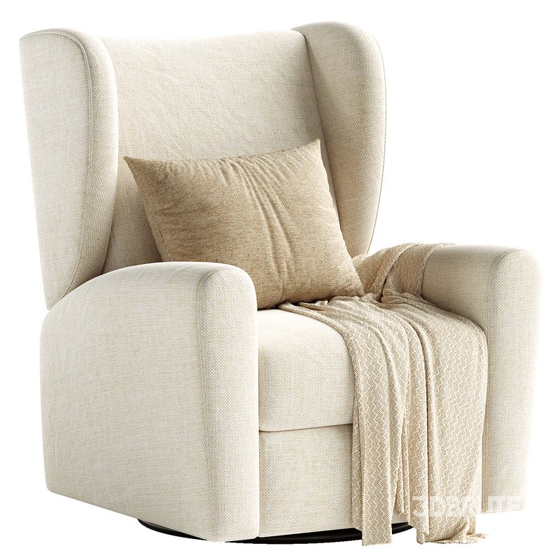 Seesaw Cream Nursery Power Recliner Chair Image 2