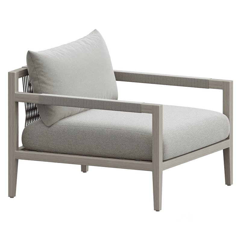 Sherwood Outdoor Chair, Washed Brown Image 3