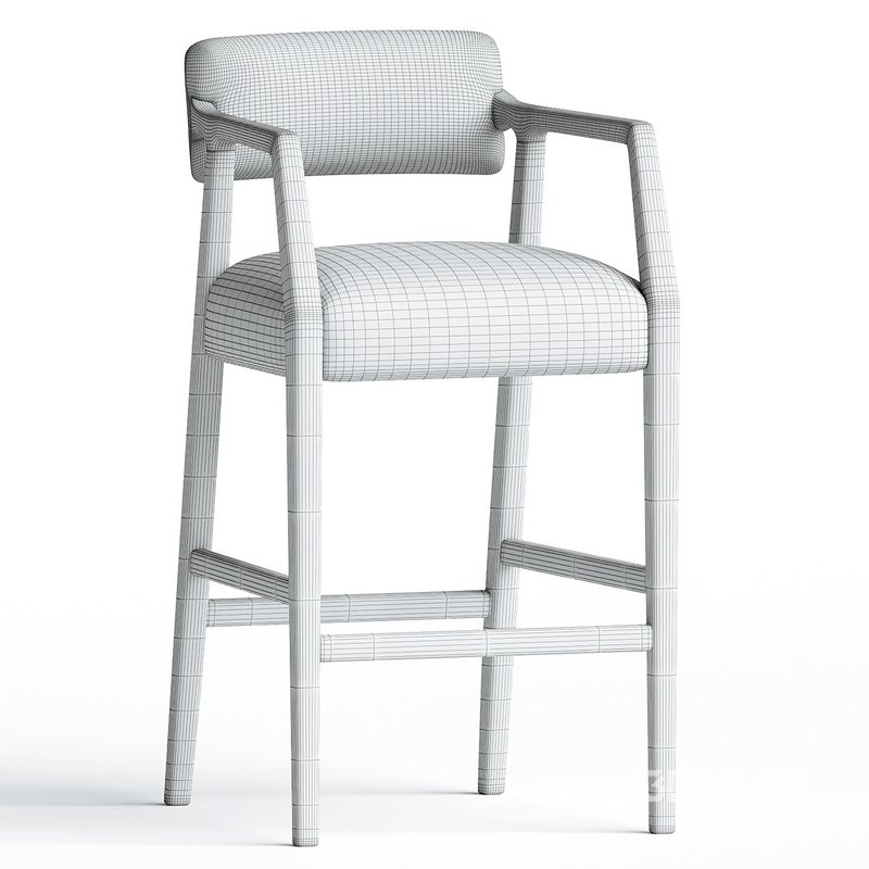 Belden Leather Barstool Image 3