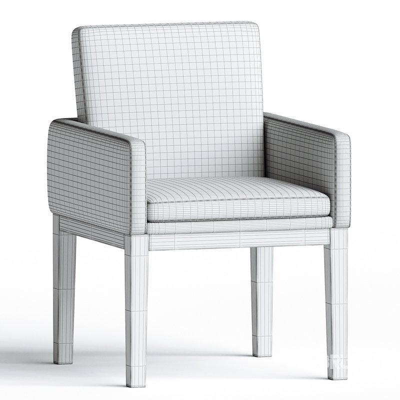 Jake Upholstered Dining Armchair Image 3