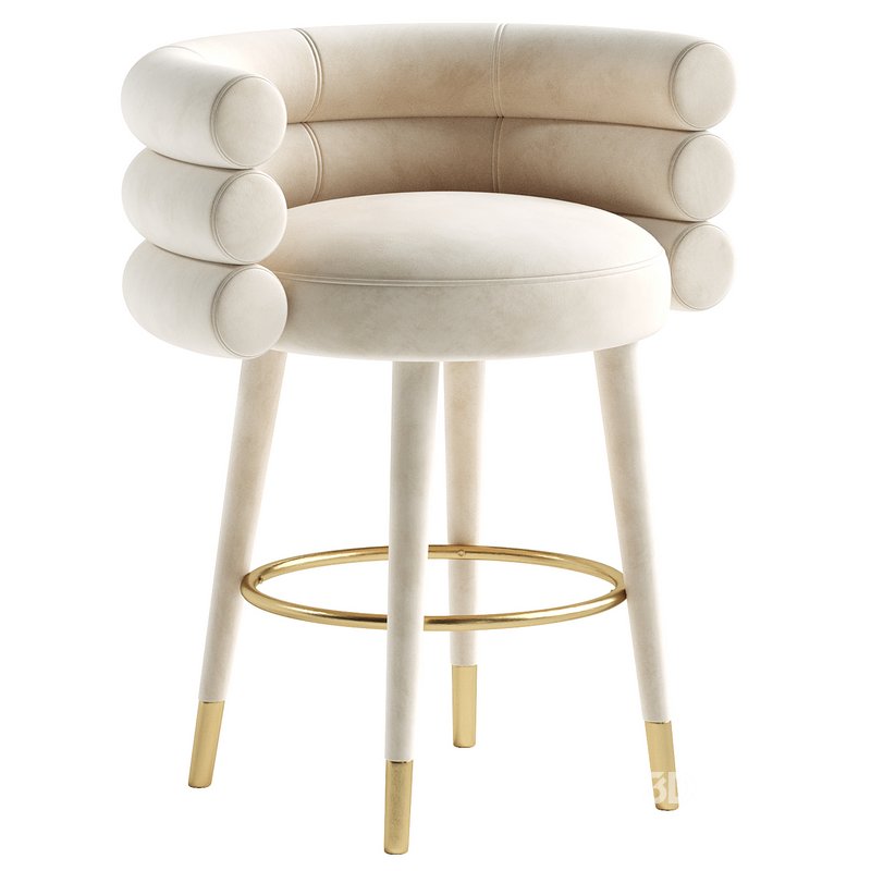 Betty Velvet Counter Stool Image 1