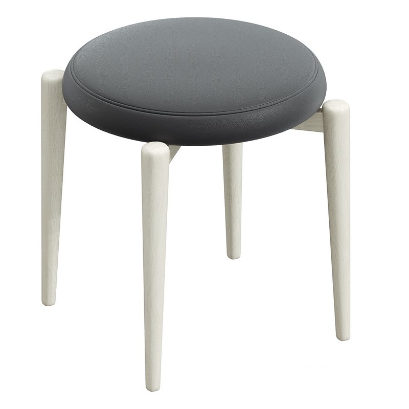 Modern Uplostered Stackable Accent Stools Image 3