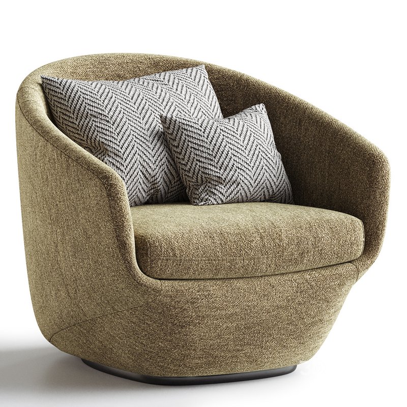 Donna Fabric Lounge Chair Image 2