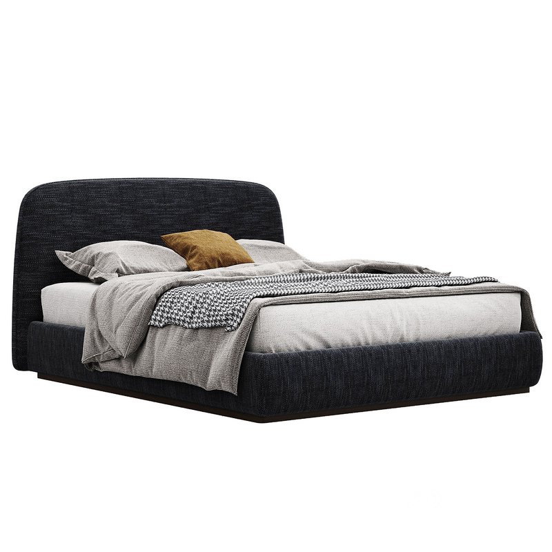 Alhome Velvet Bed Image 3