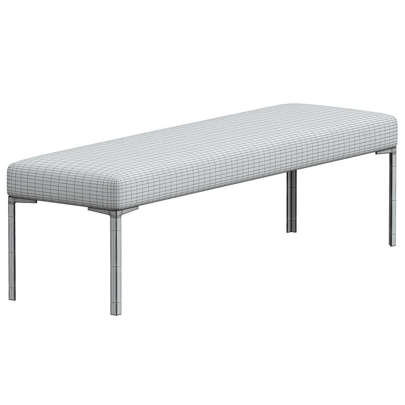 Astor 60 Brass Bench in Navy Velvet by Montage Image 3