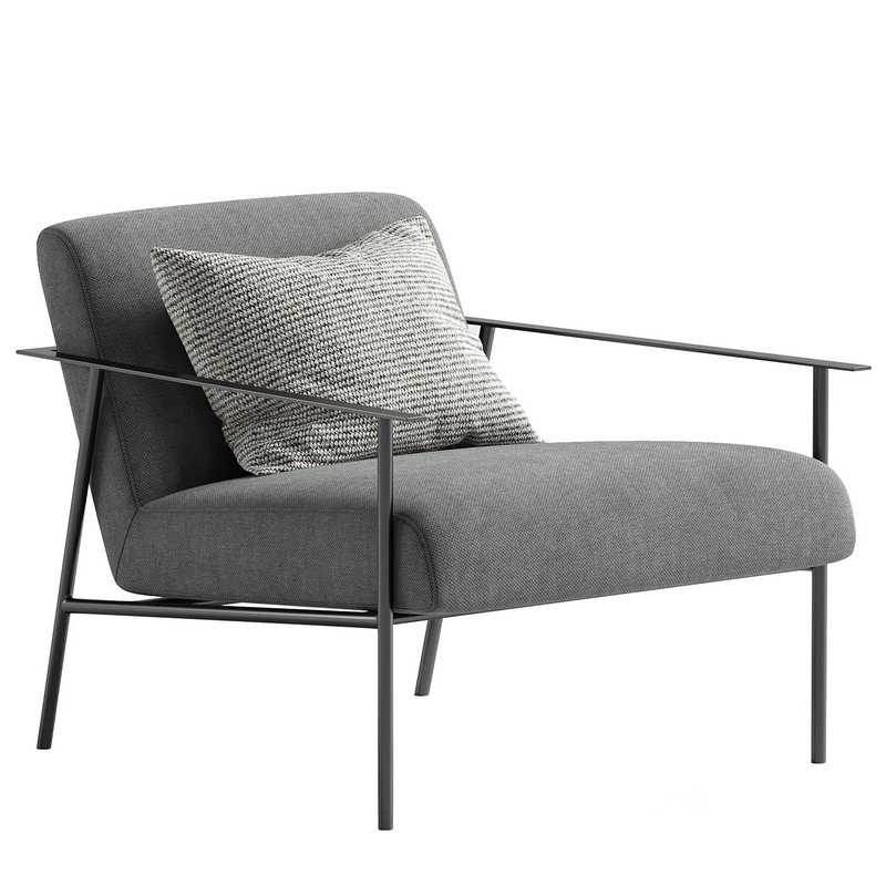 Tracy Fabric Lounge Chair Beige Image 1