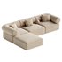 Zia 4PC Modular Reversible Chaise Sectional Sofa - Thumbnail 2