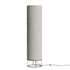 Hana 3 Light Floor Lamp in Black with Natural Linen Shade - Thumbnail 4