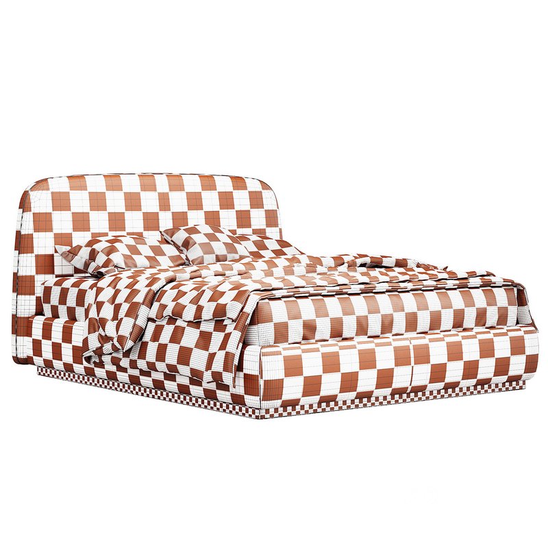 Alhome Velvet Bed Image 5