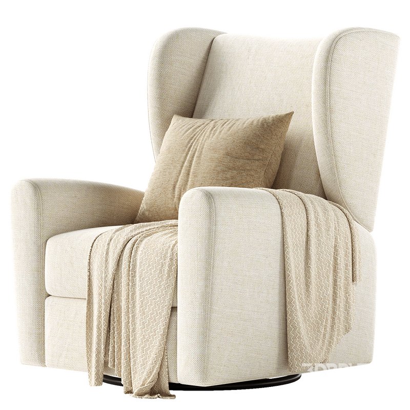 Seesaw Cream Nursery Power Recliner Chair Image 4