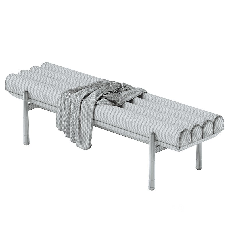 Julianna Sunflower Heavy Linen Bench Image 4