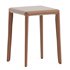 Modern Upholstered Metal Accent Stool with Backless Design and Stackable Legs - Thumbnail 4