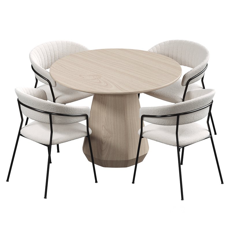 Josephine Chair & Courtney Rustic Table Image 5