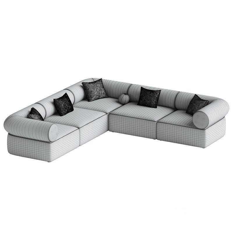 Zia 5PC Corner Sectional Sofa Image 5