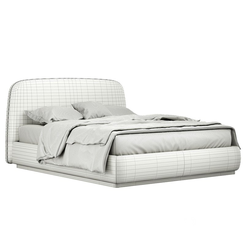 Alhome Velvet Bed Image 6