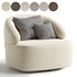 Upholstered Swivel Armchair - Thumbnail 5