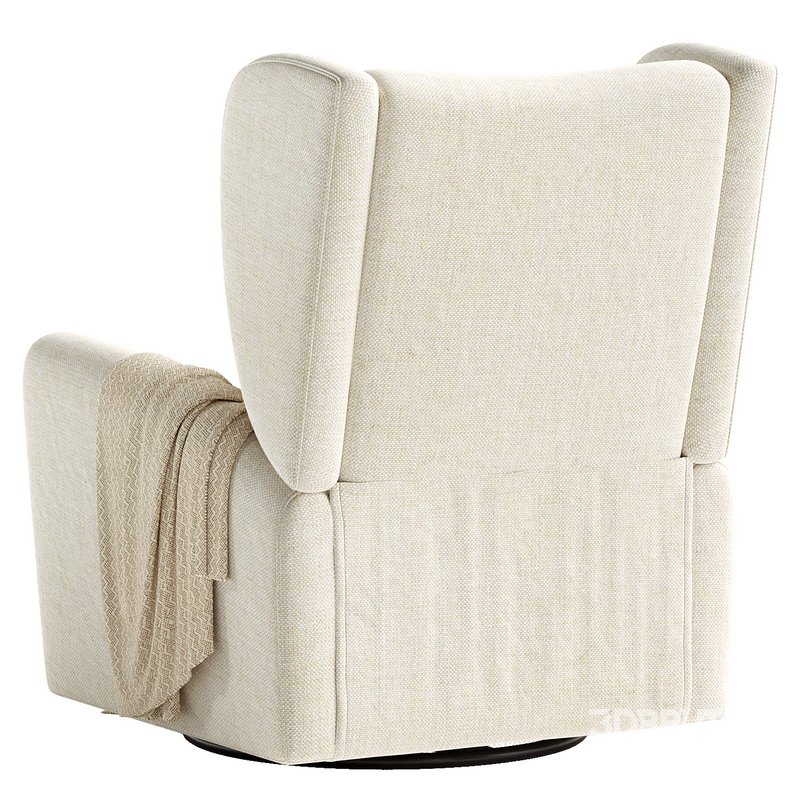 Seesaw Cream Nursery Power Recliner Chair Image 5