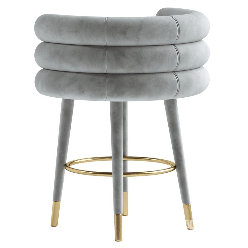 Betty Velvet Counter Stool Image 4