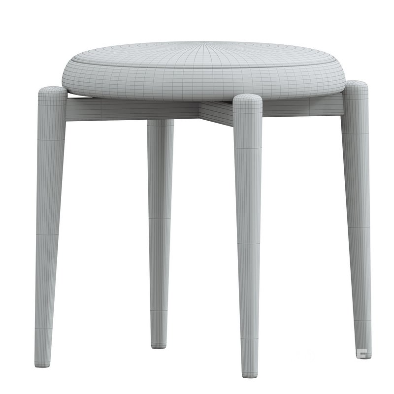 Modern Uplostered Stackable Accent Stools Image 6