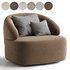 Upholstered Swivel Armchair - Thumbnail 6