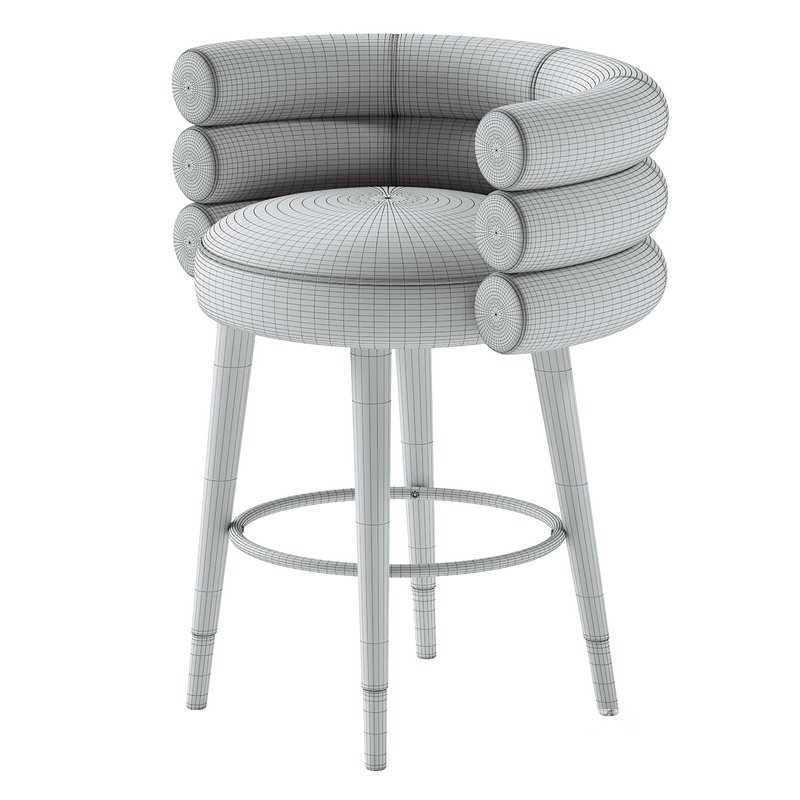 Betty Velvet Counter Stool Image 5