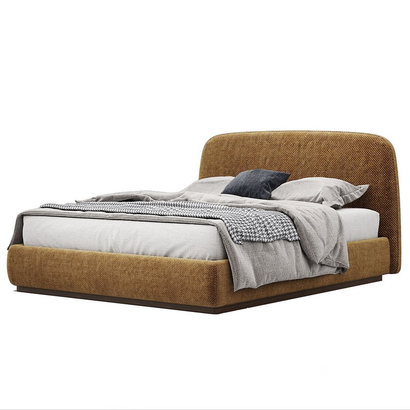 Alhome Velvet Bed Image 7
