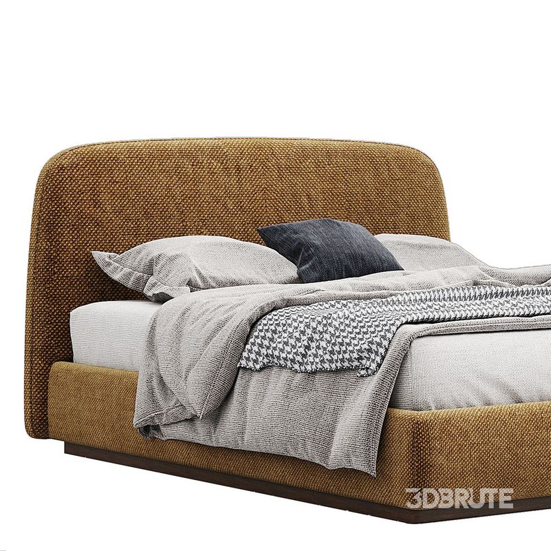 Alhome Velvet Bed Image 9