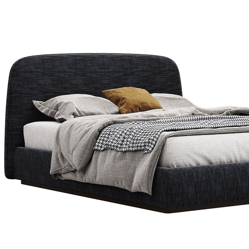 Alhome Velvet Bed Image 10