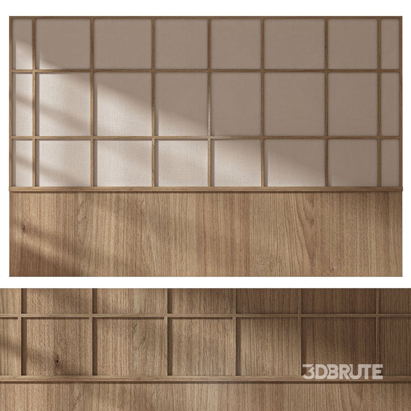 Decorative wall panel composition bedroom set 6 Image 1