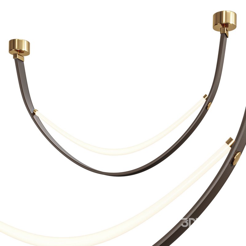 Leather Pendant Light Image 1