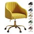 Modern Upholstered Adjustable Swivel Office Chair by HULALA HOME - Thumbnail 2