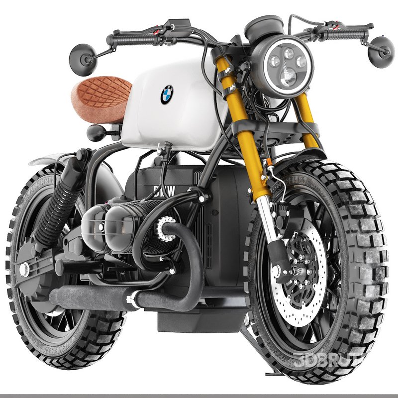 white bmw motorcycle r80 Image 1