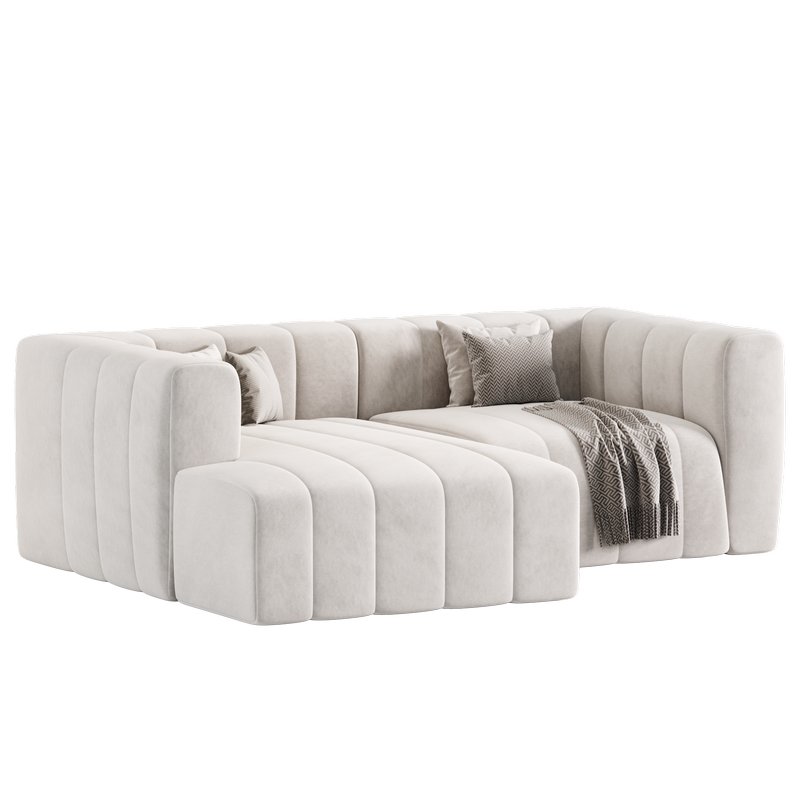 Langham Channel Tufted 2 Piece Modular Sectional Sofa Image 6