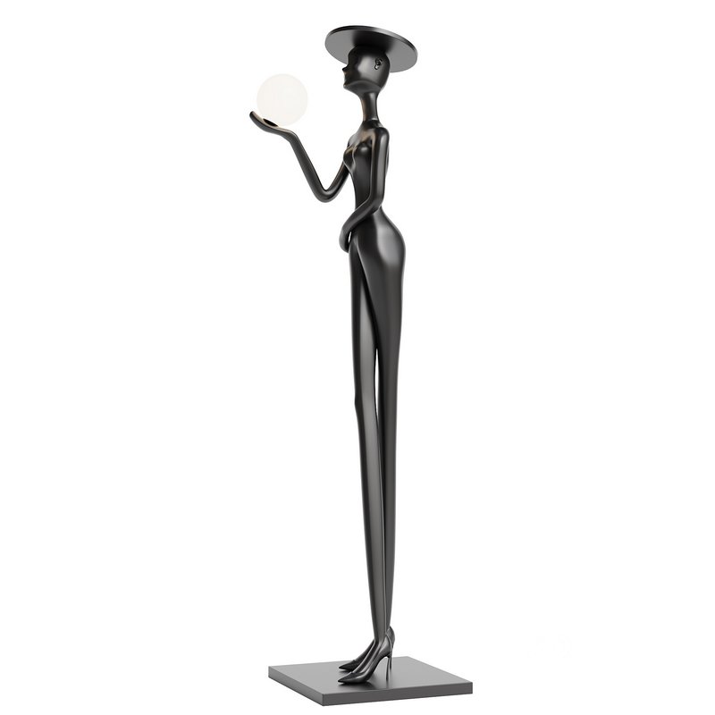 Greeter Art Floor Lamp Image 1