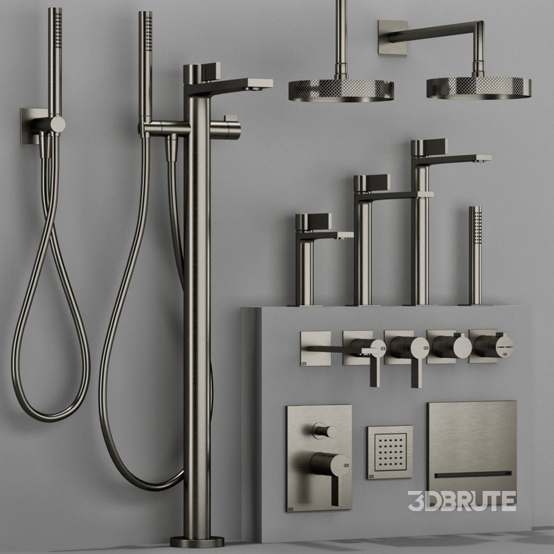 GESSI INVERSO RIGATO bathroom faucet set Image 3