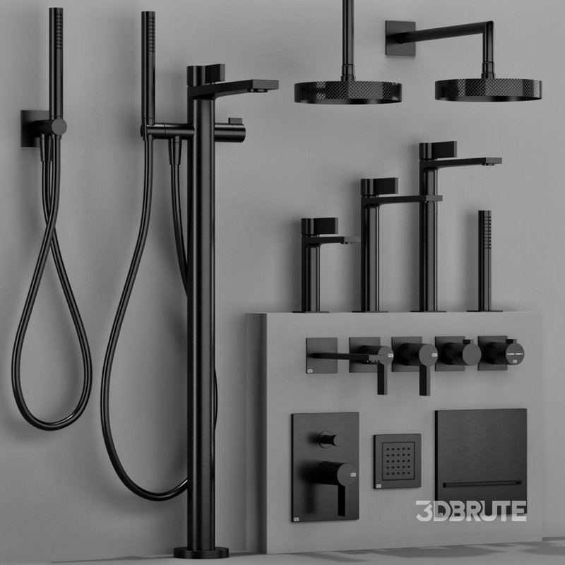 GESSI INVERSO RIGATO bathroom faucet set Image 5