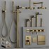 GESSI INVERSO RIGATO bathroom faucet set - Thumbnail 1