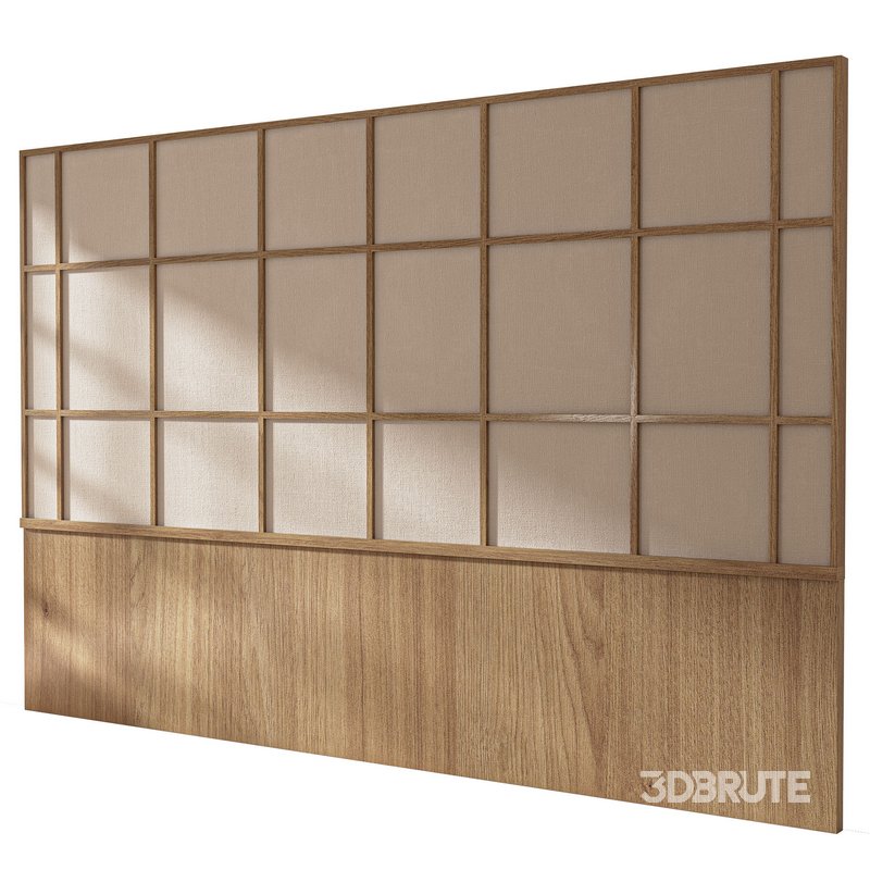 Decorative wall panel composition bedroom set 6 Image 2