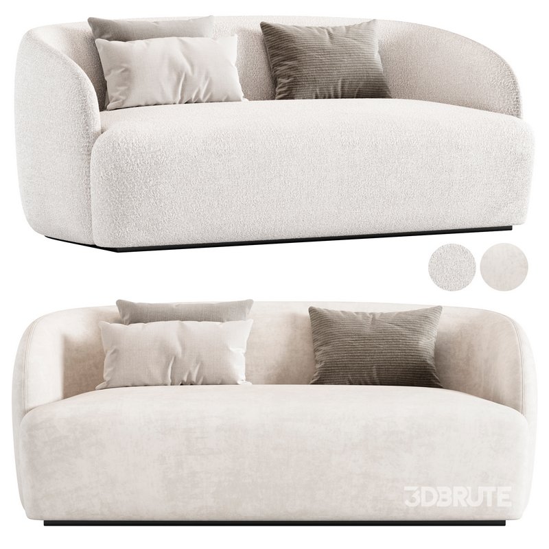 GWYNETH BOUCLE LOVESEAT SOFA Image 1