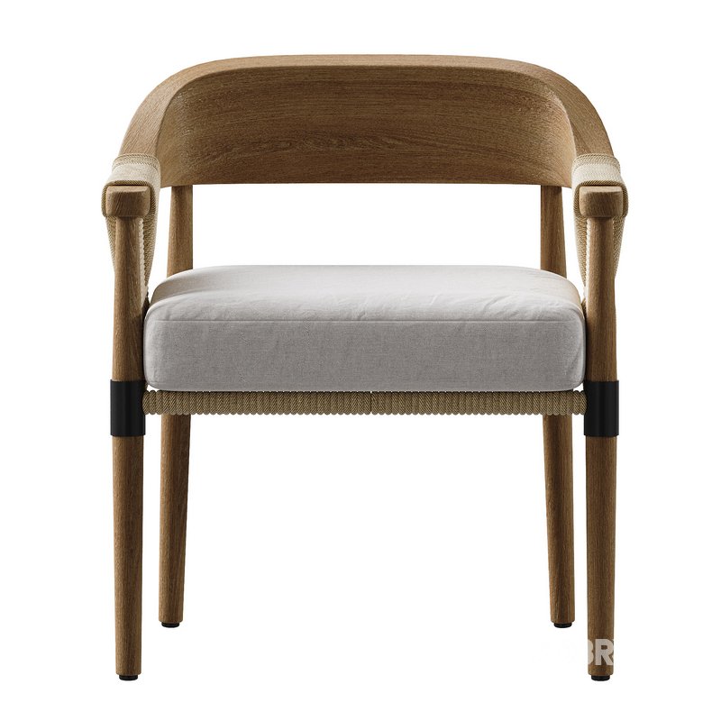 Arteriors Estes Outdoor Dining Chair Image 2