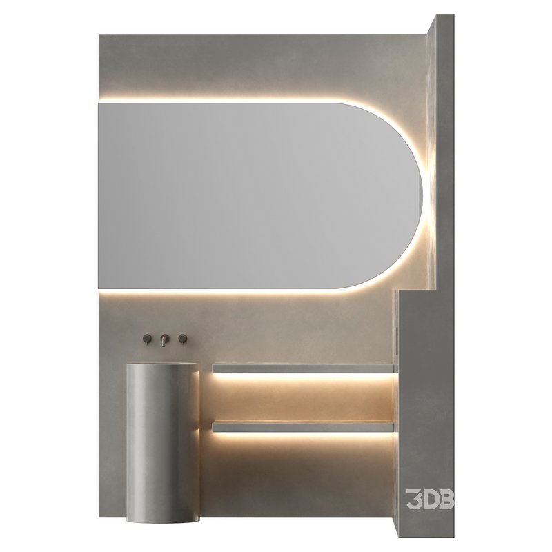 Modern minimalist bathroom furniture Image 1