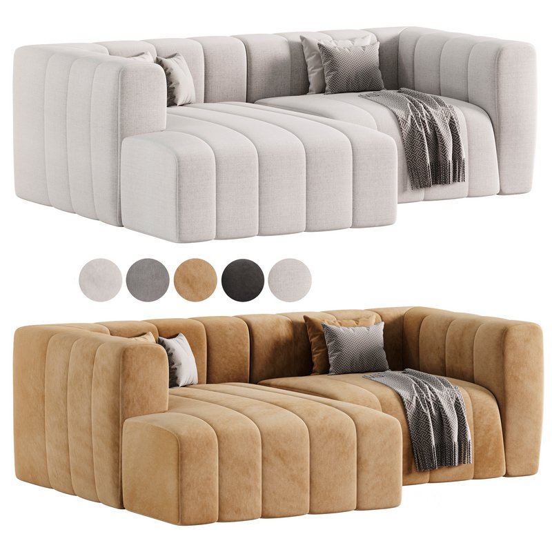 Langham Channel Tufted 2 Piece Modular Sectional Sofa Image 1